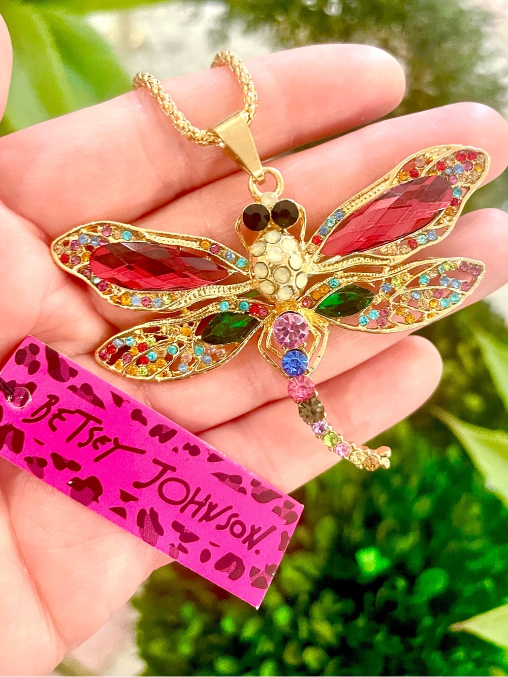 Betsey Johnson Dragonfly Necklace